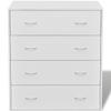 4 Drawer Chest of Drawers 60*30.5*71 cm White