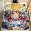 Cardcaptor Sakura splicingPrint Flannel Blanket, High quality Comfortable for All Seasons, Home Decor, Warmth and Comfort