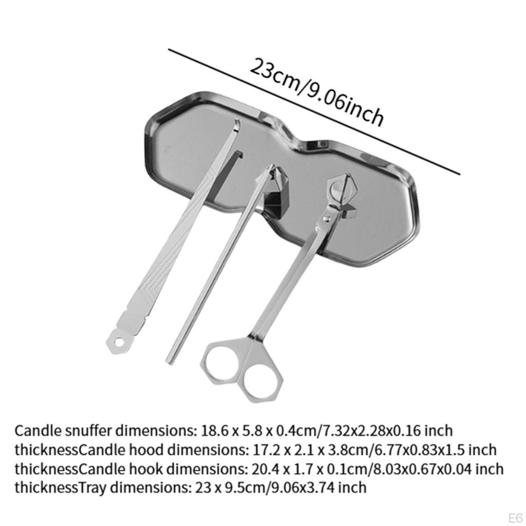 4 In 1 Candle Tool Kit Accessory Set Wick Trimmer for Birthday