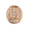 Simulated Rattan Hanging Lampshade Rustic Bulb Guard Cage Handmade Woven Lamp Shade for Living Room Bedroom Hotel Restaurant