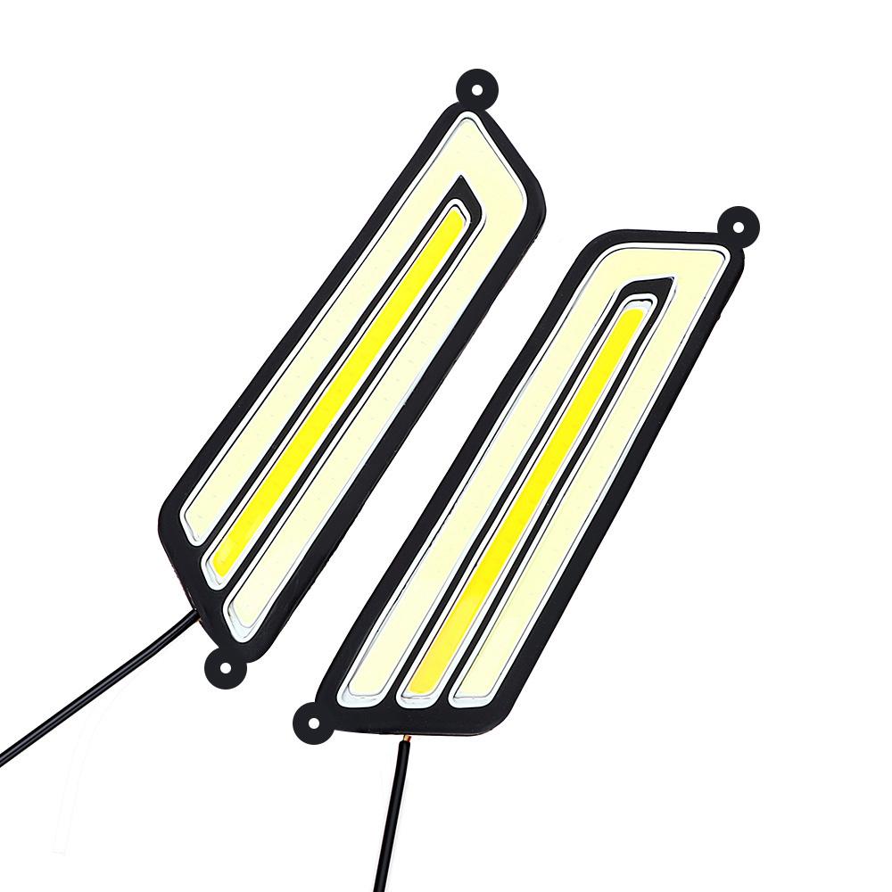 1 пара COB автомобильные указатели поворота лампы заднего хода светодиодные автомобильные DRL авто дневные ходовые огни