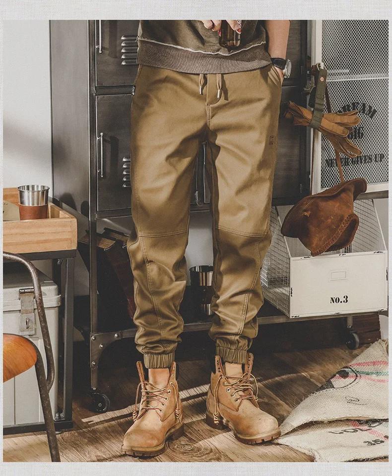 Мужской комбинезон свободного кроя в стиле «американский ретро» с широкими штанинами — осенние повседневные прямые брюки