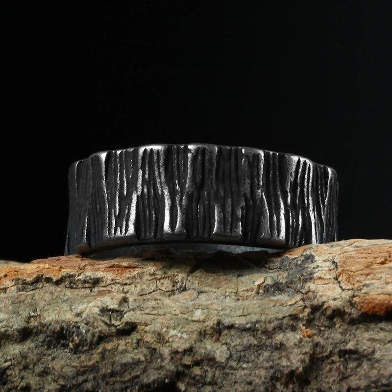 Винтажные Ретро геометрические мужские кольца из нержавеющей стали, модный шарм для мужского бойфренда, байкерские украшения, креативный подарок, оптовая продажа