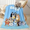 Bluey Friends Adventure Blanket Ultra-Soft Suitable for Office Couch Bedding Four Seasons Multipurpose Modern Gifts For Family Or Friends