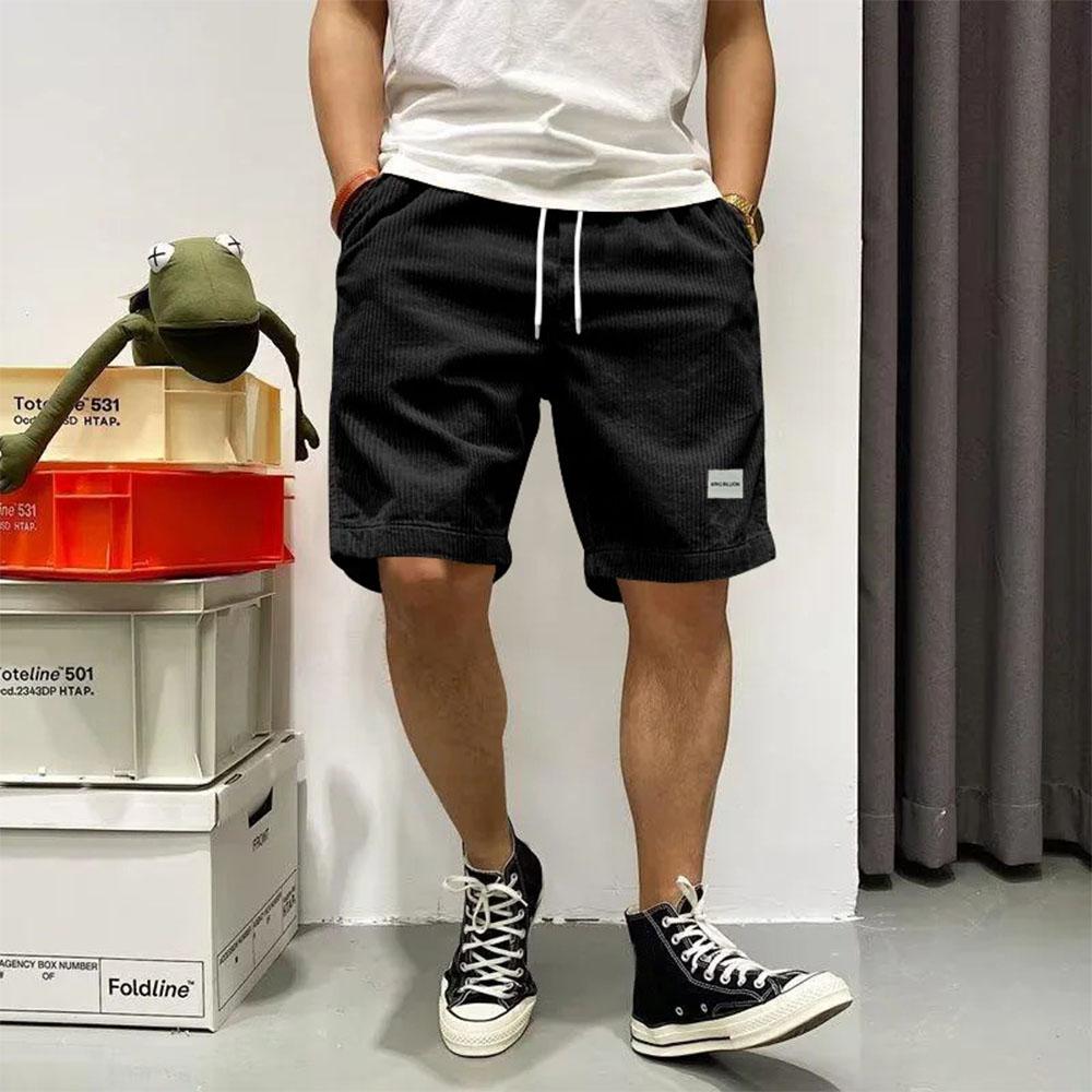 Мужские шорты с этикеткой Corduroy Shorts Мужские летние брюки Five Baggy Loose Basketball Shorts Casual Sweatpants Male
