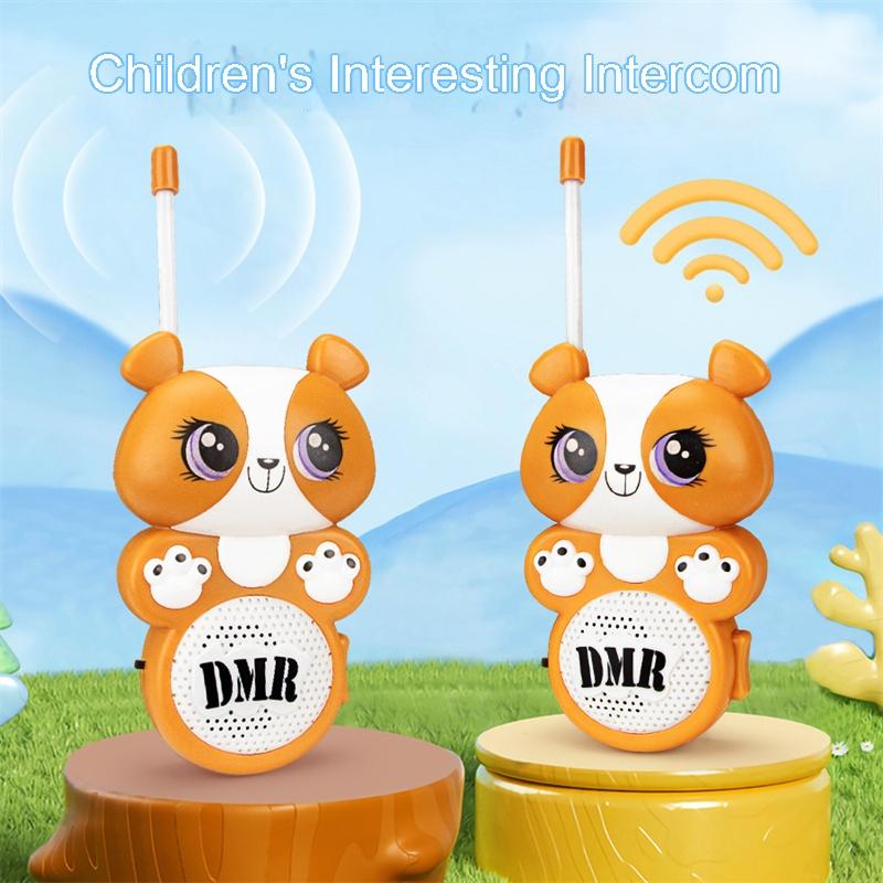 Милая детская рация с пандой, игрушка для дома и улицы, интерактивная беспроводная электрическая игрушка для родителей и детей, портативная рация