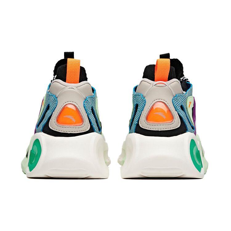 Anta Wormhole X Factor Fabric Synthetic Leather Shock Absorbing Non-Slip Wear-Resistant Breathable Mid-Top Sports Casual Shoes 112038801-3