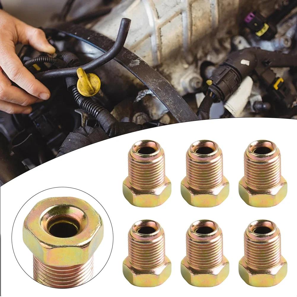 Комплекты метрических гаек Тормозная трубка Соединитель тормозного троса Фитинги цилиндра M12 мм X 1 мм Соединения Master 3/16" Труба Абсолютно новая