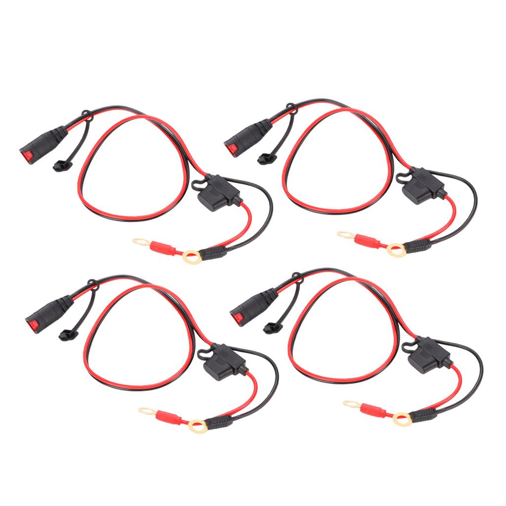 4 шт. Жгут проводов Подходит для зарядного устройства NOCO Поддержка X Connect GC002 M6 1/4 дюйма XL Кольцевой наконечник