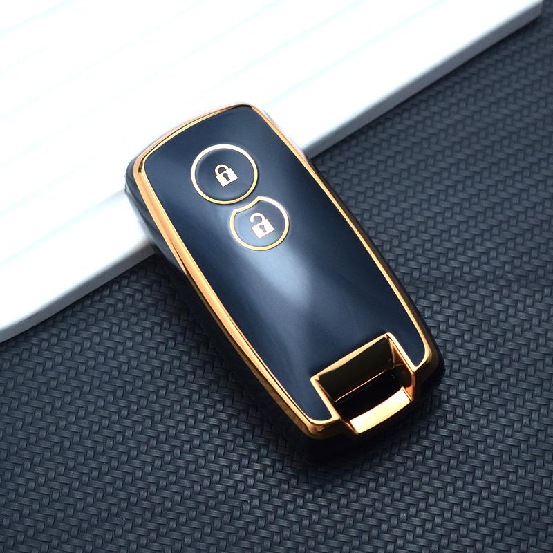 Auto Key Cover Keychain For Suzuki Swift Grand Vitara SX4 Scorss XL-7 2Buttons TPU Car Remote Key Shell Fob Cover Case Holder Protector
