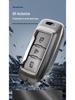 Чехол для ключа автомобиля Chery: Подходит для Tiggo, EQ1, QQ Ice Cream, Arrizo E - Маленький, Прочный металлический корпус с подвесной пряжкой