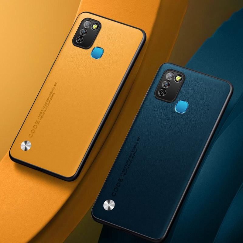 Роскошный чехол из искусственной кожи для Infinix Hot 10 Lite Smart 5, матовый силиконовый чехол с полной защитой для телефона Infinix Smart 5, чехол