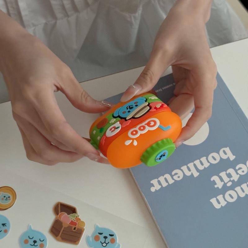 Чехол 3D Orange Juice для AirPods 4 2024 года, мягкий силиконовый чехол для наушников AirPods Pro 2 1 2 3, чехол для зарядки AirPods 3