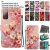 Чехол-книжка из искусственной кожи ручной работы для Samsung Galaxy S20 FE/S20 Lite (SM-G781B/G780F) Противоскользящий ударопрочный чехол с ремешком на запястье и дизайнами в виде сердец/роз и кошек
