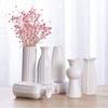 Flower Vase European Simplicity White Vase Ceramic Modern Home Decoration Placed Dry Flower Insert Bottle