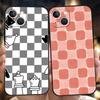 Роскошный мягкий чехол из ТПУ для iPhone 17 Air 16E 16 11 15 14 Pro MAX 12 13 7 8 Plus X XR XS SE 2022 Чехол с рисунком в виде шахматной доски