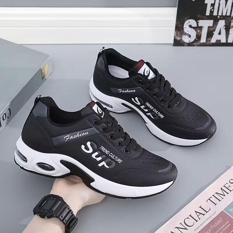 Youth Trendy Outdoor Running Shoes Breathable Mesh Shoes Thick Soled Casual Men's Shoes Versatile Board Shoes