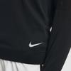 Nike Футболка с круглым вырезом и принтом логотипа, повседневная, спортивная, дышащая, быстросохнущая, с длинным рукавом, женская, черная BQ9554-010