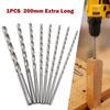 Drill Bits 2-10mm 200mm Extra Long High Abrasion Resistance High Speed Steel