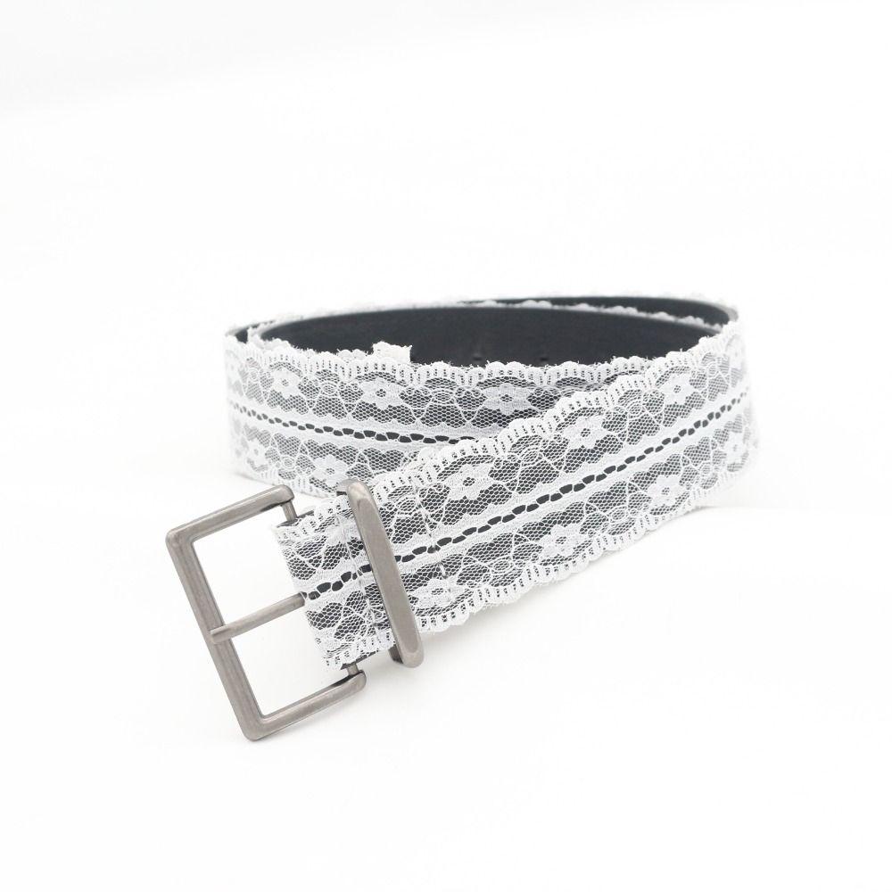 Beautiful Lace Waist Belt Leather Jeans Belts Elegant Lace Waistband  for Women Skirts and Jeans