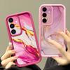 Акварельный мраморный чехол для Samsung S26 S25 Ultra S24 S23 S22 S21 FE A18 A54 A55 A16 A26 A36 A56 A17 A27 A37 A57 5G Ударопрочный бампер
