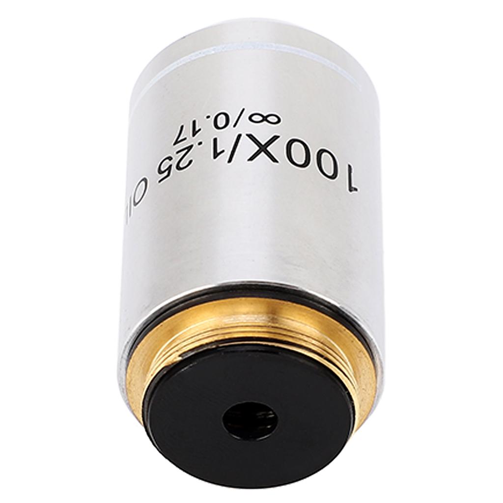 Infinite Objective Lens 100X 20.2mm Microscope Objective Lens Accessory
