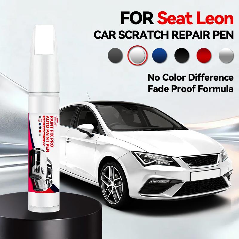 Car Paint Repair Pen For 1999-2025 SEAT Leon Paint Scratch Repair Accessories Asphalt Blue White Red Midnight Black Silver