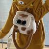 Soft Plush Cartoon Cat Doll Backpack Plush Cover Diagonal Span Bag Cute Soft Shopping Bag