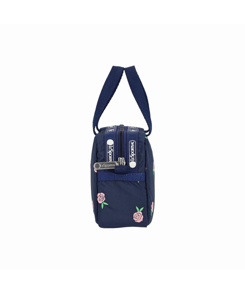 Розовая микро-сумка Lesportsac с вышивкой 'Pink Rose' [4298.Hf59]