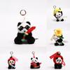 Panda Plush Keychain With Anti Fake Laser Mark For Graduation Gifts