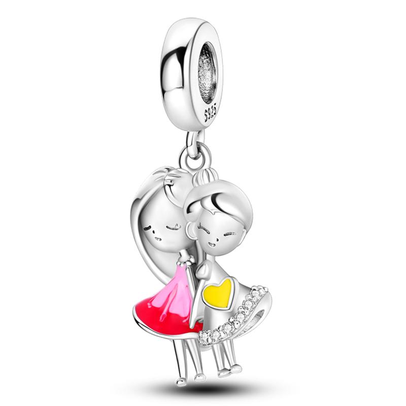 Настоящее серебро 925 пробы кошачьи когти глаза луна звезды лотос бабочка бусина шарм подходит 925 оригинал браслеты ювелирные изделия подарок