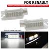 2x Для Renault Megane I 1996-2003 Megane Scenic 1997-1999 Scenic I 1999-2003 Светодиодная лампа подсветки номерного знака Автомобильный свет Без ошибок