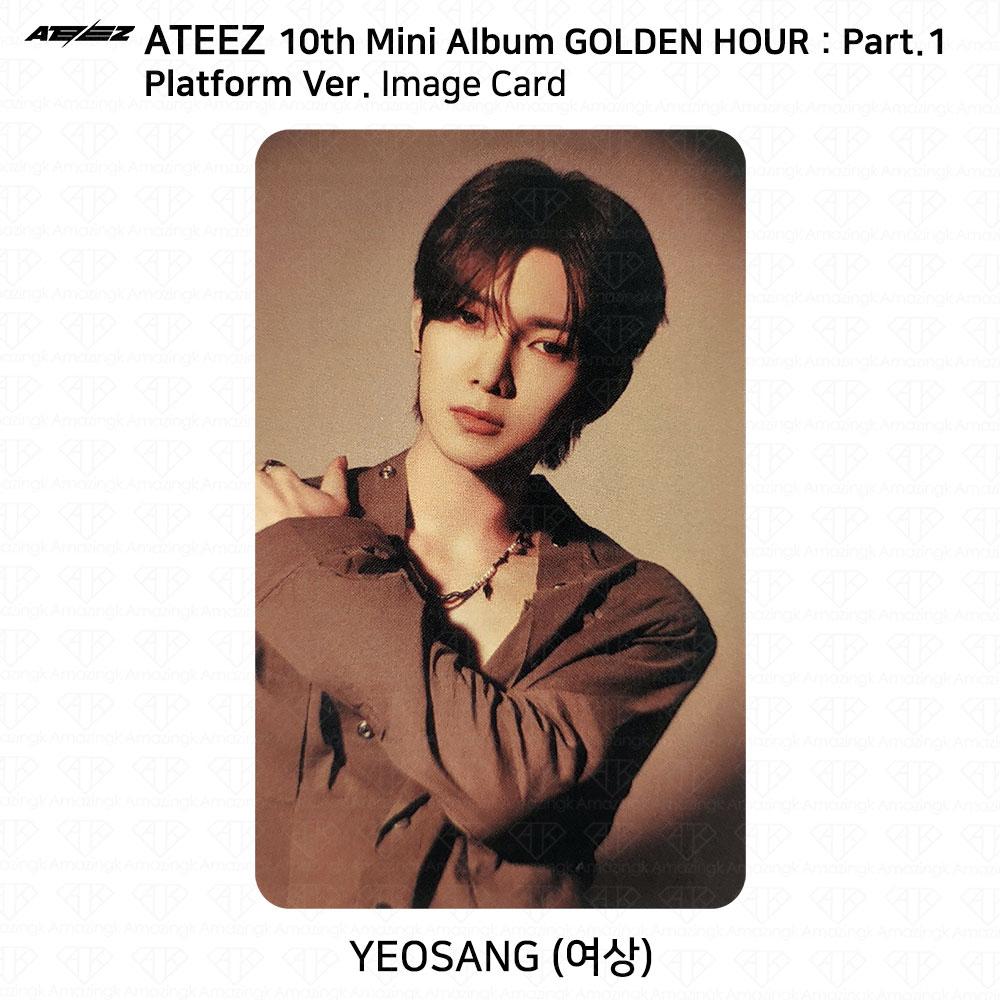 ATEEZ 10-й мини-альбом Golden Hour Part.1 Платформа Версия Мини-открытка для фотокарты KPOP