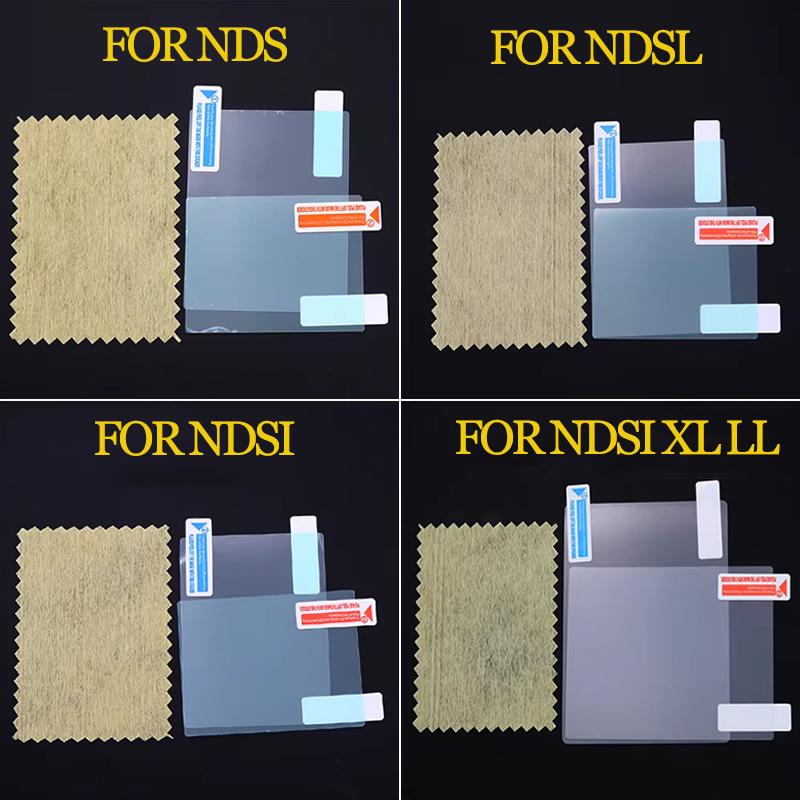 1Set Plastic Clear Crystal Shell Skin Case Cover For  DSL NDS Lite NDSL For DSi NDSi XL LL Console W/ Screen Protective Film