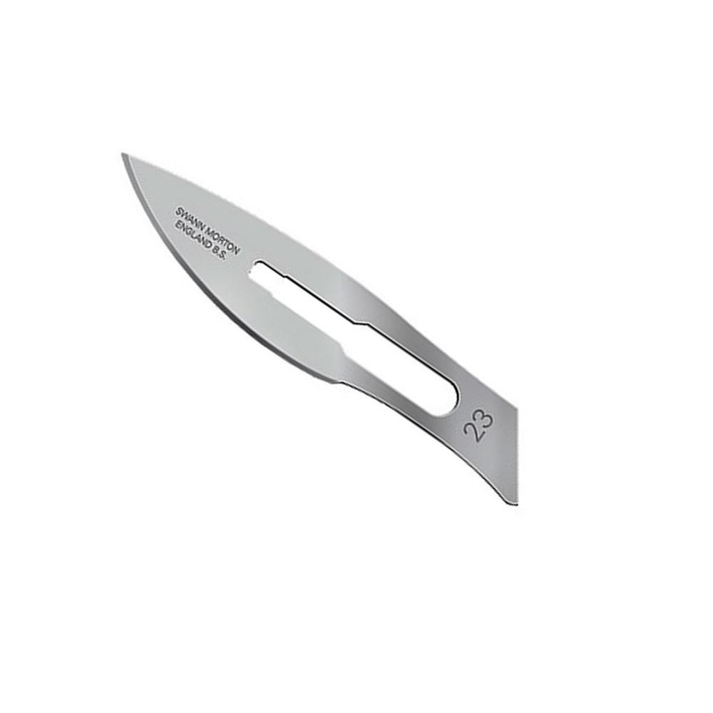 Swann-Morton Carbon Steel Surgical Blade 23 Sterile 100pcs