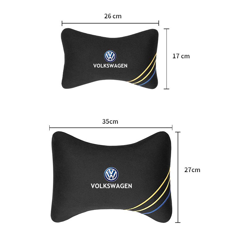Car Headrest Neck Support Comfortable Pillow Seat Waist Cushion For VW GTI Polo Golf Passat B6 Tiguan Arteon Jetta T-ROC ID.4 CC zg0