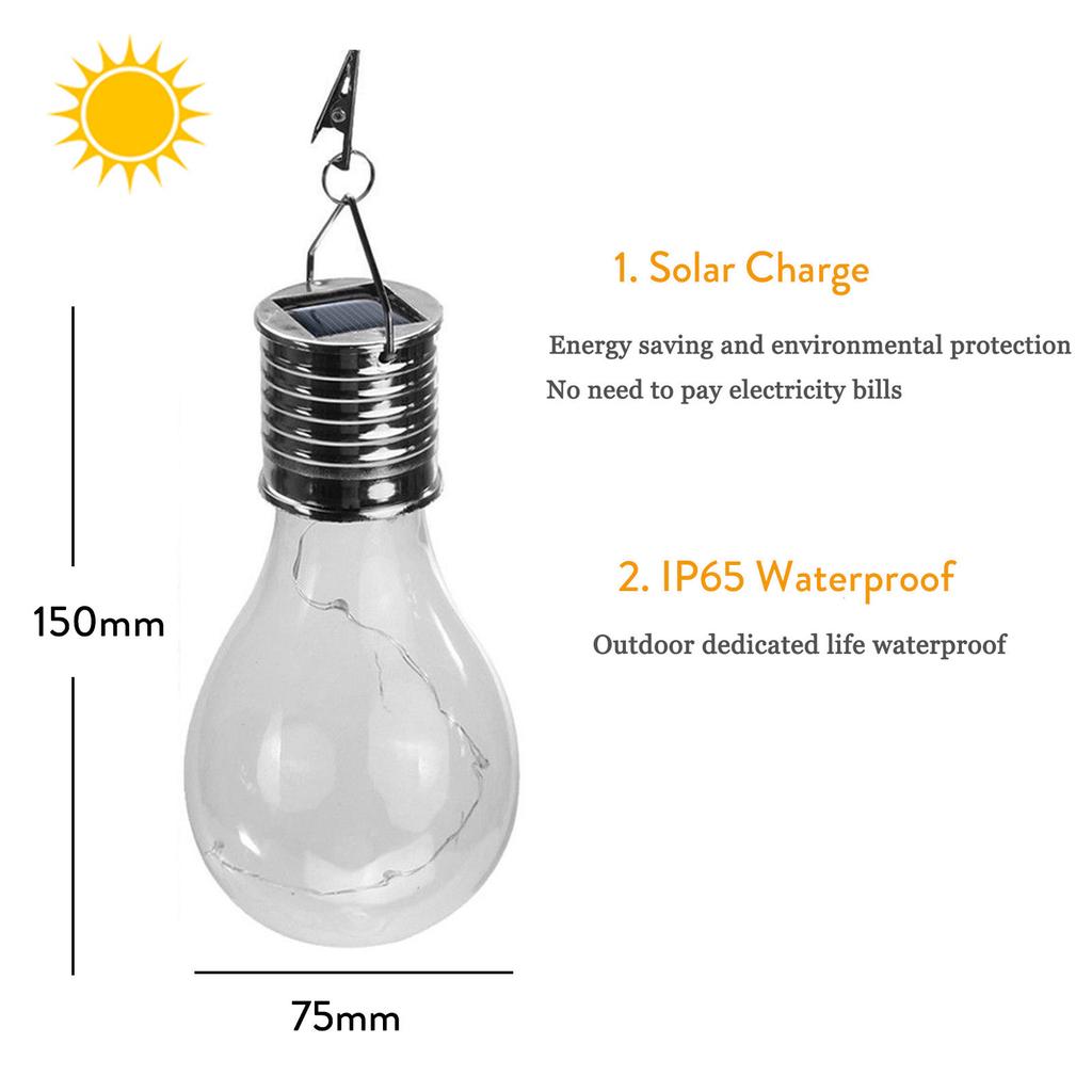 2X Waterproof Solar Lights Multi Color Outdoor Hanging Led Light Fence Warm White Dusk To Dawn Lamp Clip For Garden Decor Garden