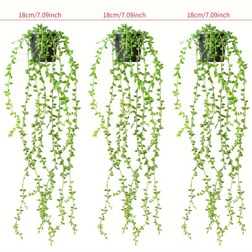 Artificial Hanging Plants Set with Small Pot Eucalyptus Leaf Vine Potted for Indoor Outdoor Wall Home Shelf Decoration