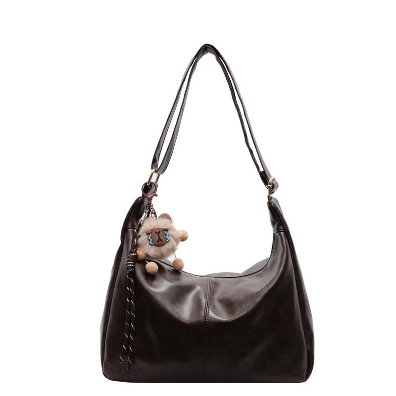 Высококачественная женская сумка через плечо на осень/зиму, новая вместительная повседневная сумка на одно плечо