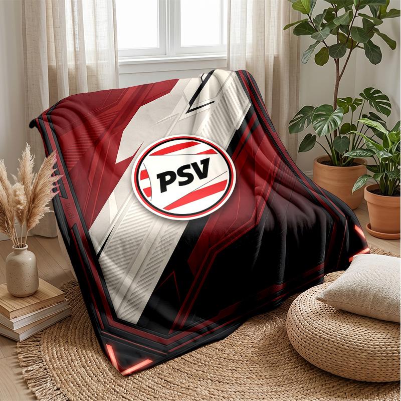 PSV Eindhoven FC Soft Flannel Fleece Blanket Lightweight Cozy Warm Throw Blanket For Sofa Bed Home Decor