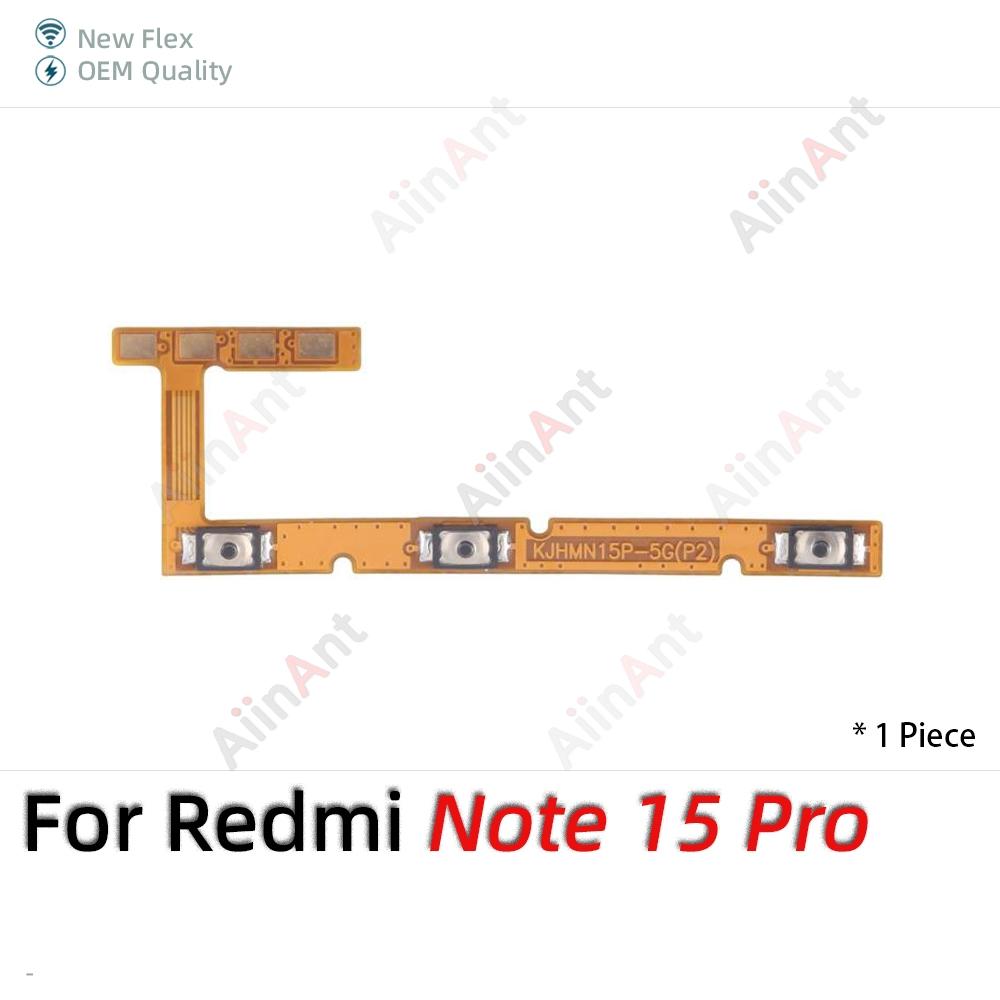 OEM On Off Buttons key Volume Power Flex Cable For Xiaomi Redmi Note 12 15 12C 15C 12R 12s Turbo Pro Max Plus 4G 5G