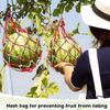 Heavy Duty Melon Hammock 10Pcs Watermelon Sling Nets, Weatherproof Reusable Holder Durable Polyester Fruit Mesh, Support Hammocks for Cantaloupe