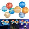 8PCS/Set Paper Planet Decors Unique Space Theme Birthday Parties Decorations Solar System Hangings Decorations