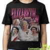 QUEEN ELIZABETH SHIRT, Queen Elizabeth Vintage T-Shirt, Queen Elizabeth Retro 90s Bootleg Homage Merch, Rip Queen Elizabeth Tribute Fan Gift