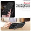 Dual Finger Ring Armor Cover for Samsung Galaxy S25 Ultra Case for Samsung Galaxy S25 Plus Rotate Metal Bracket Kickstand Case