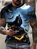 Marvel Men's Batman Graphic T-Shirt Short Sleeve Summer Tee with Bat Signal Bats Print Superhero T shirt