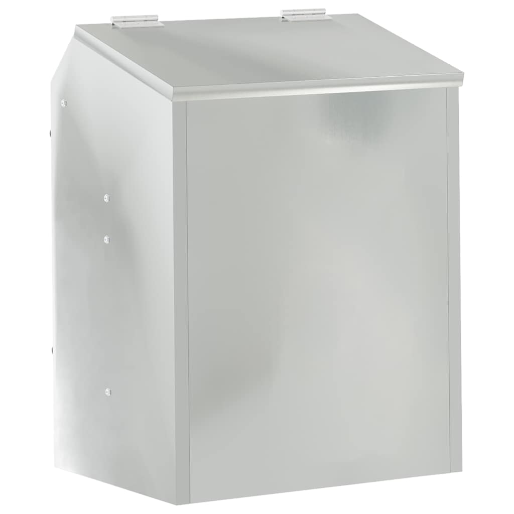 Rabbit Feeder Silver 33.5 x 25.5 x 45.5 cm Galvanized Steel