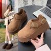 Muffin Retro Borken Shoes Women's Spring New Platform Single Shoes Fashion Casual All-inclusive Women