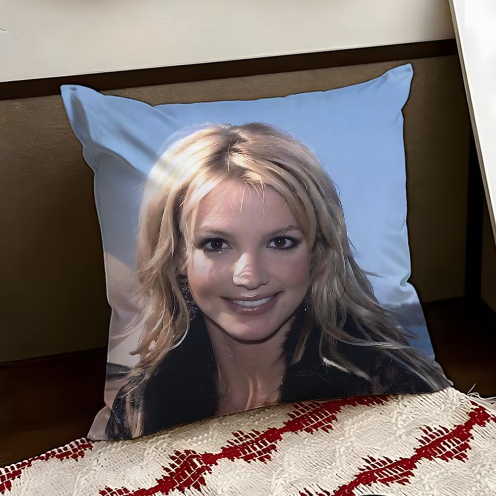 Singer BBritney Spears Cushion Cover Reversible Soft Durable Pillow Cover Home Car MultiScene Use for Daily Comfort