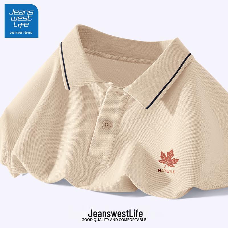 Мужская повседневная рубашка-поло с коротким рукавом JEANSWEST LIFE